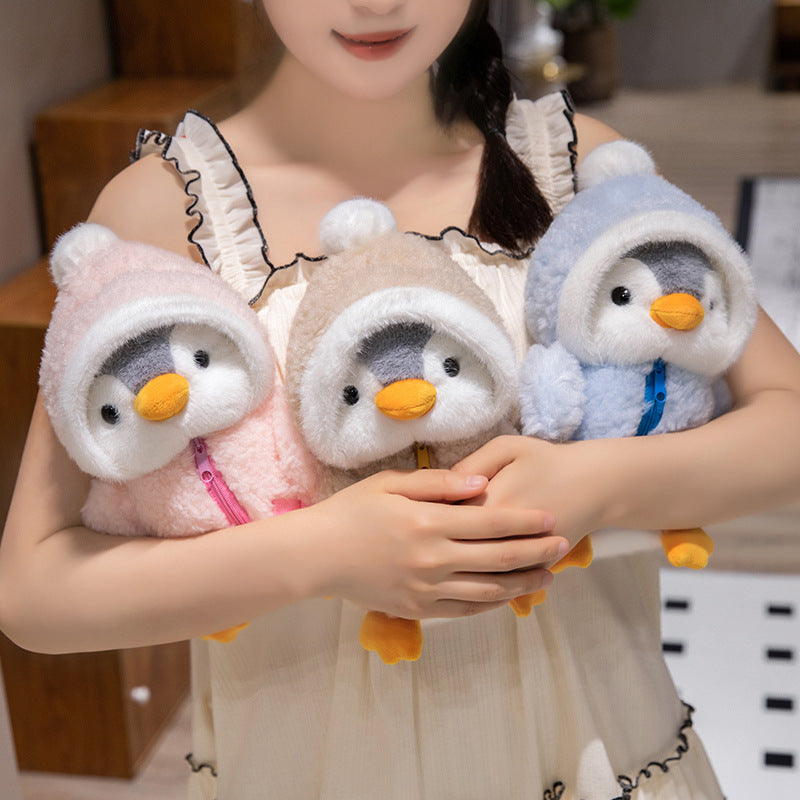 Wholesale Cute Drag Penguin Doll Plush Toy Children's Companion Doll
